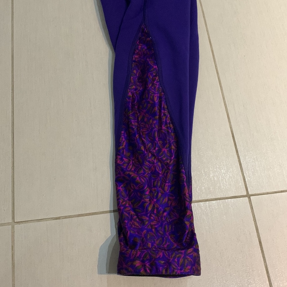 Made in🇺🇸🌸VTG 90’ Brooks Dry-line Athletic Leggings in Royal Blue - Picture 10 of 14
